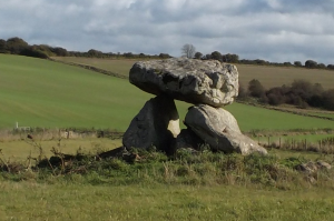 The Devil's Den capstone near Marlborough in Wiltshire